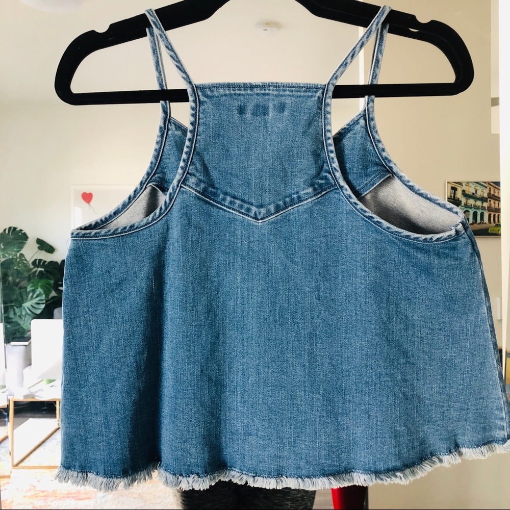 Mossimo Denim V neck Tank Top - Picture 2 of 3